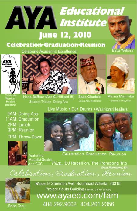 June 12th  AYA Celebration - Graduation - Reunion